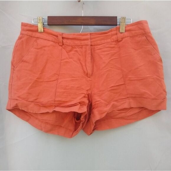 LOFT shorts coral orange size 10 short shorts summer spring warm weather - Picture 1 of 9